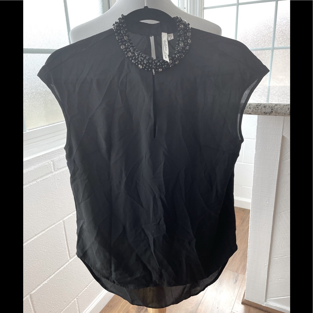 Jeweled neckline top